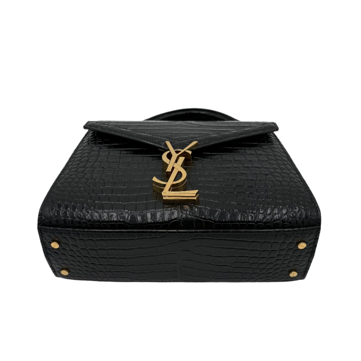MIB YSL Saint Laurent Cassandra Croc Mini Top Handle Bag