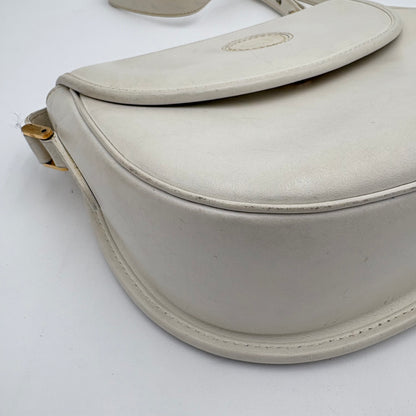 Vintage White Leather Gucci Crossbody
