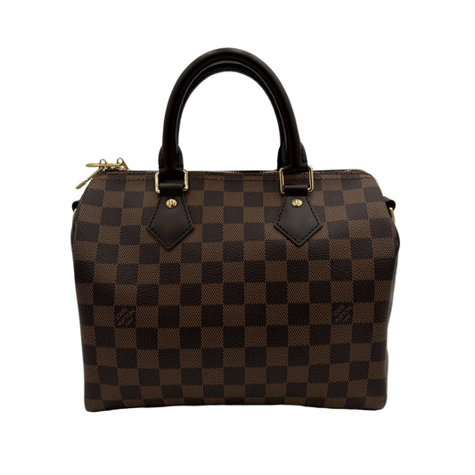 Chipped Louis Vuitton Speedy Bandouliere 25 Damier Ebene