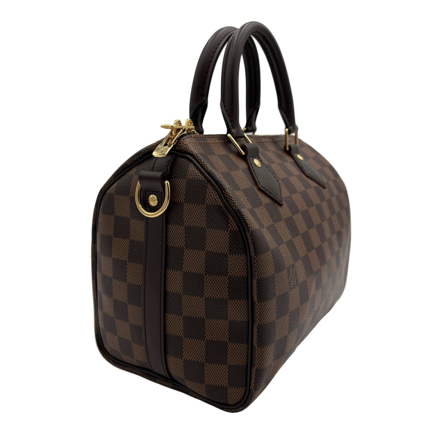 Chipped Louis Vuitton Speedy Bandouliere 25 Damier Ebene