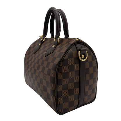 Chipped Louis Vuitton Speedy Bandouliere 25 Damier Ebene