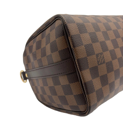 Chipped Louis Vuitton Speedy Bandouliere 25 Damier Ebene
