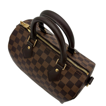 Chipped Louis Vuitton Speedy Bandouliere 25 Damier Ebene