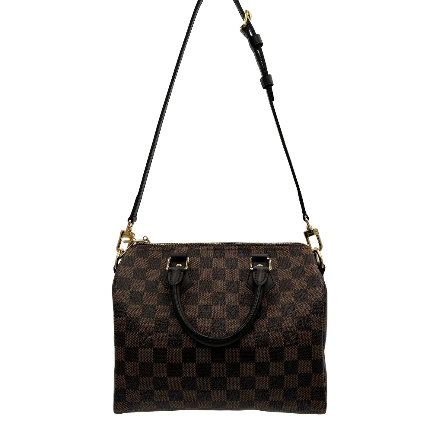 Chipped Louis Vuitton Speedy Bandouliere 25 Damier Ebene