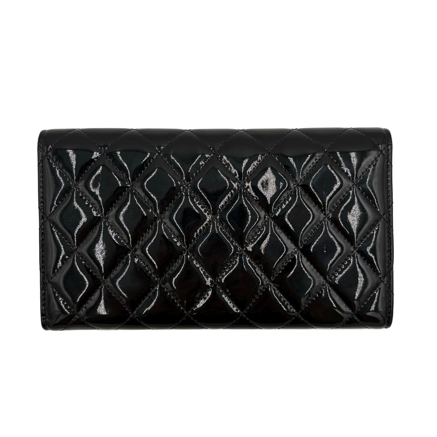 09-10 Chanel Quilted Patent Leather Wallet