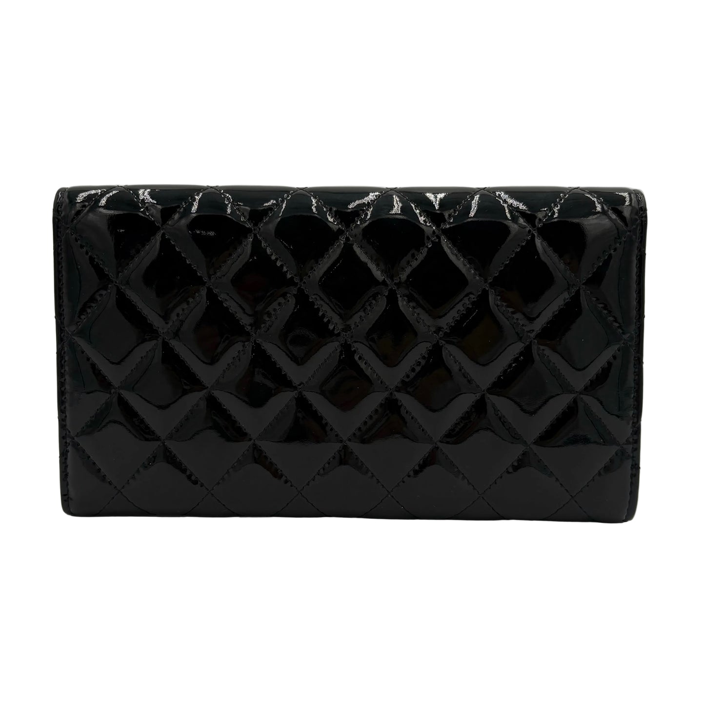 09-10 Chanel Quilted Patent Leather Wallet