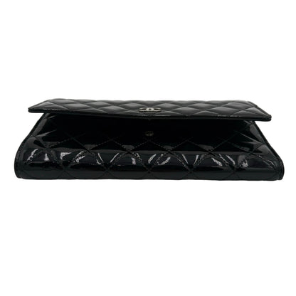 09-10 Chanel Quilted Patent Leather Wallet