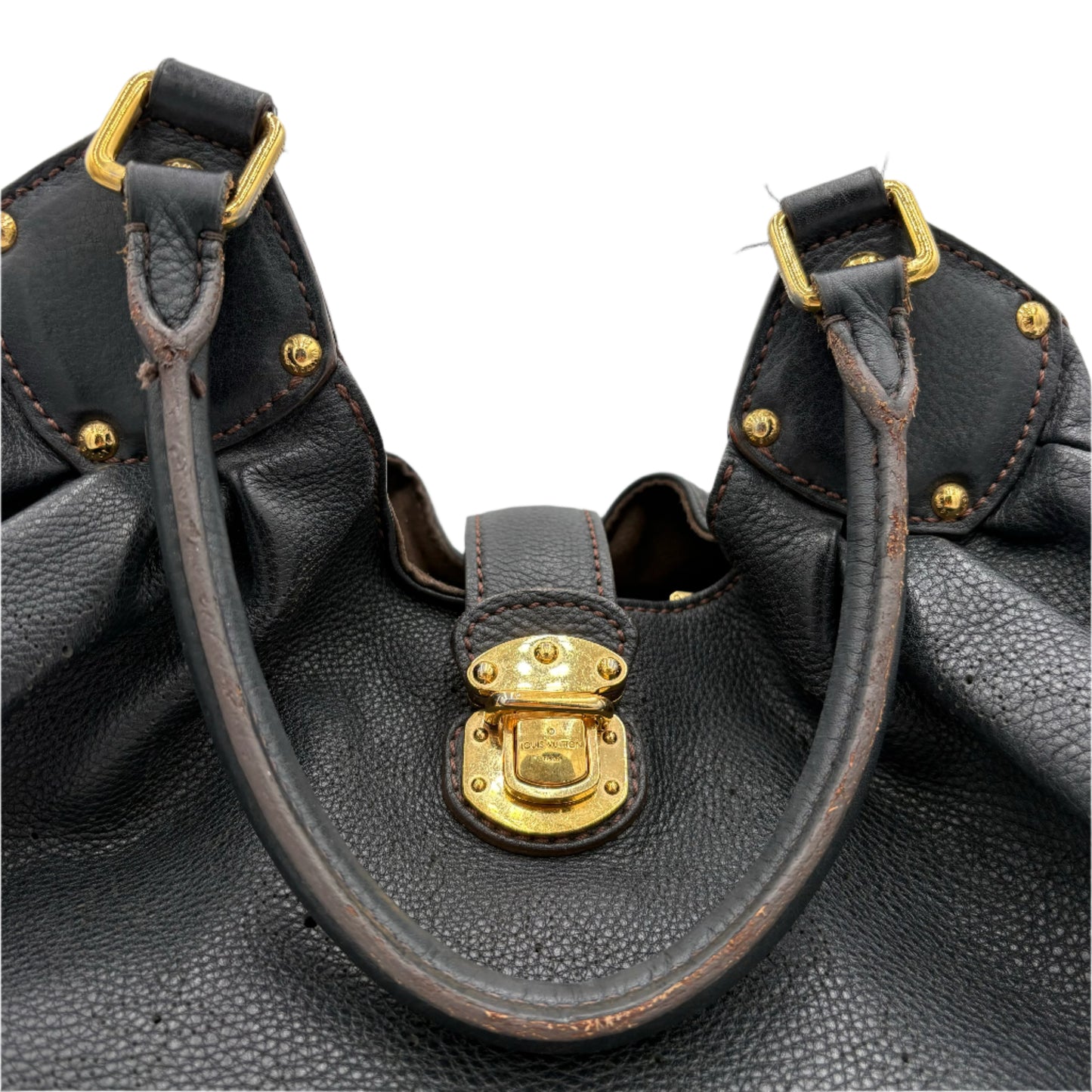 Louis Vuitton "L" Mahina Tote-Black