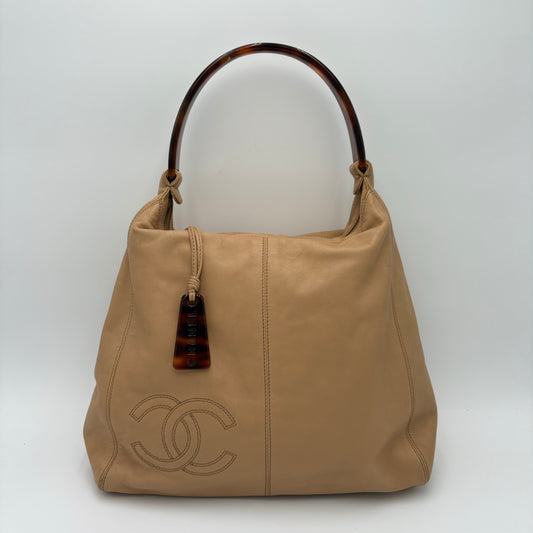 1997-99 Chanel CC Tortoise Lambskin Hobo