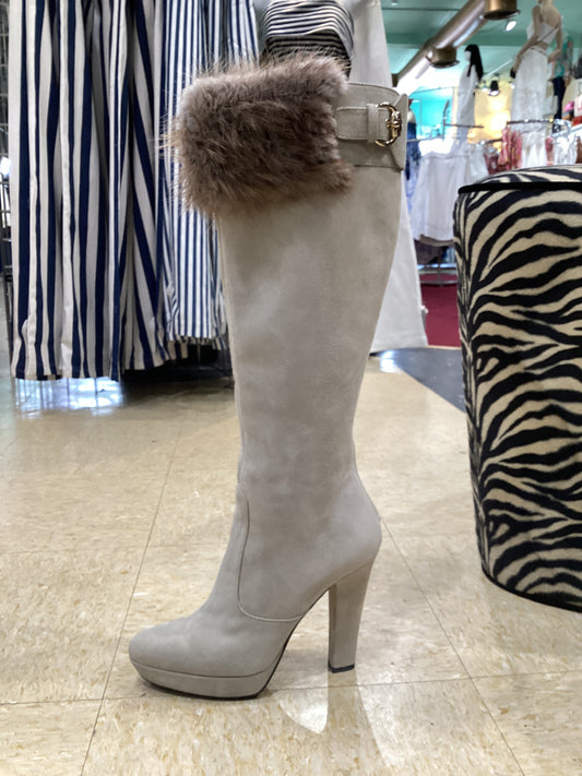 Gucci Lambskin Platform Ankle Boots