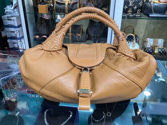 AS IS Vintage Fendi Leather Spy Bag
