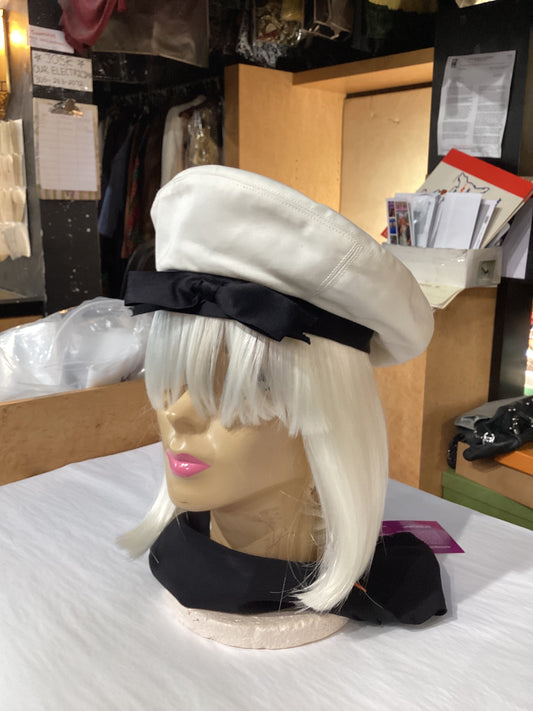 Chanel Silk Trimmed Beret Bought in Paris
