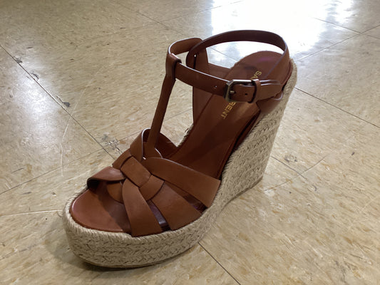 NIB Saint Laurent Tribute Wedge Espadrille Sandals