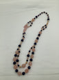Rose Quartz and Lapis Long Beads