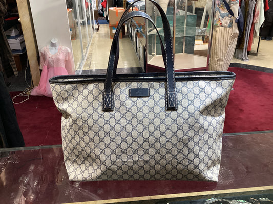Gucci GG Zippered Plus Coated Canvas Tote