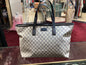 Gucci GG Zippered Plus Coated Canvas Tote
