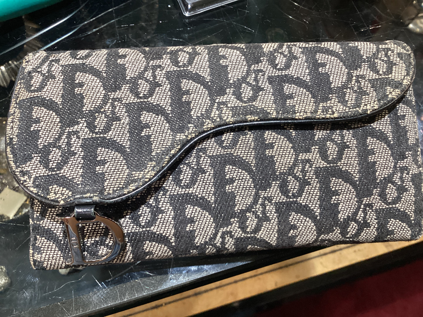 Vintage Christian Dior Trotter Saddle Wallet