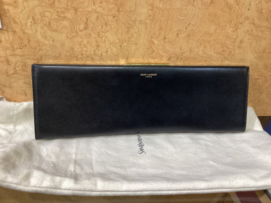 MINT Saint Laurent Midnight Large Clutch