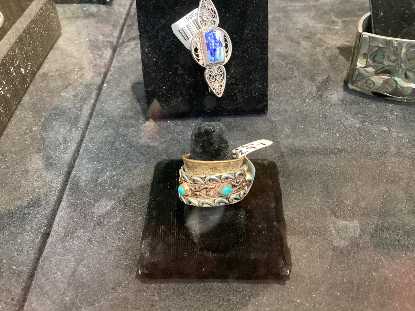 Thai 925 Copper Turquoise Ring