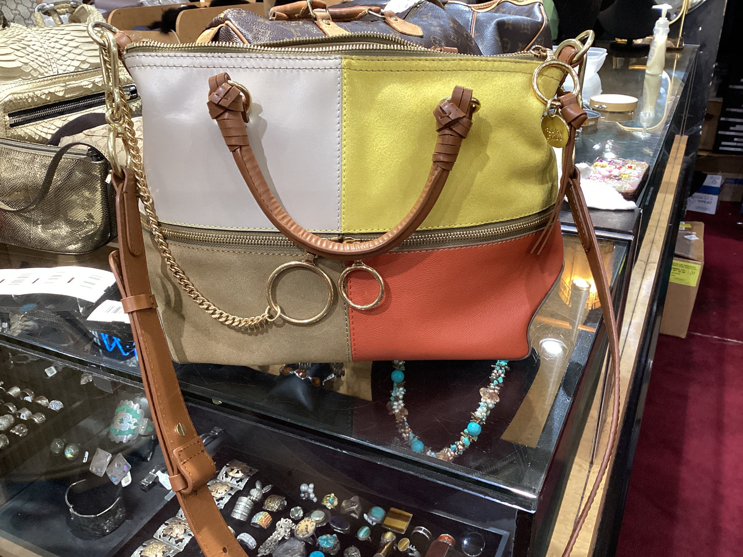 See By Chloe Leather Patchwork Bag