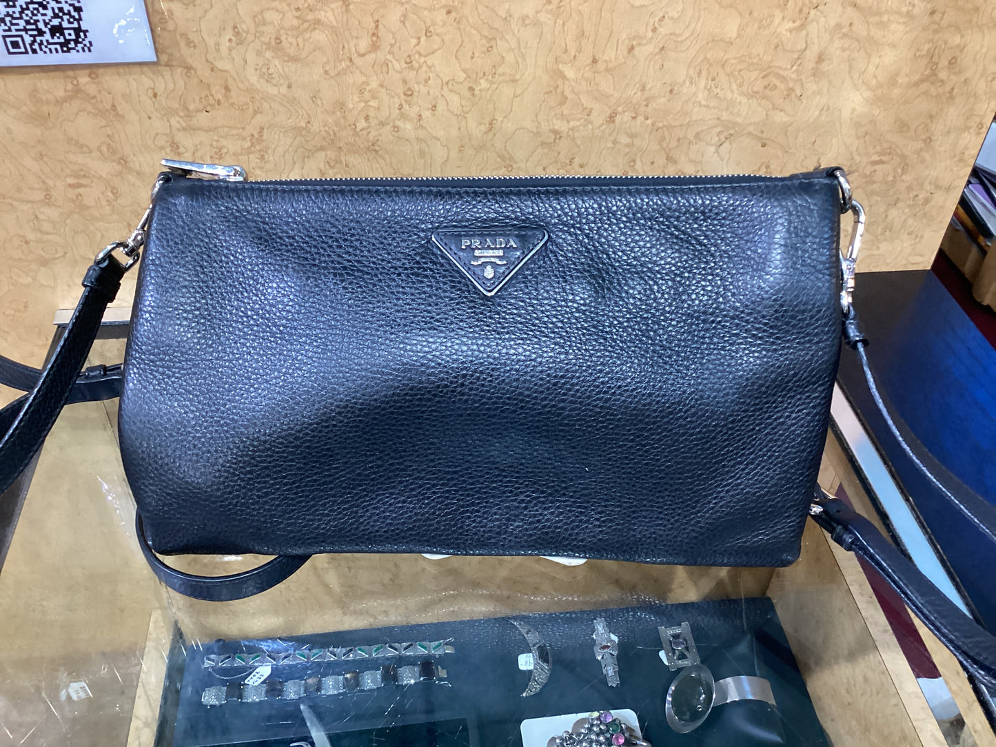 Prada Vitello Danio Bandoliera Crossbody Bag