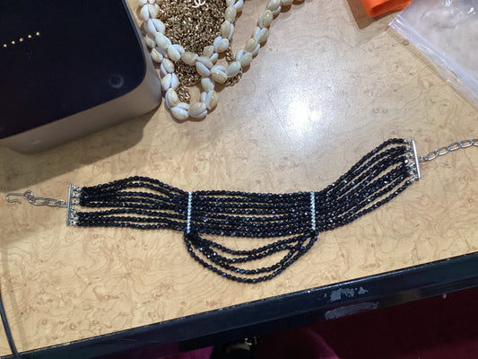 Vintage Ugo Correani Crystal Choker Necklace Made in Italy